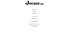 Desktop Screenshot of jocque.be