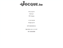 Tablet Screenshot of jocque.be